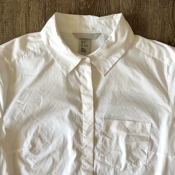 H&M White Button-Down Blouse - Picture 4 of 13